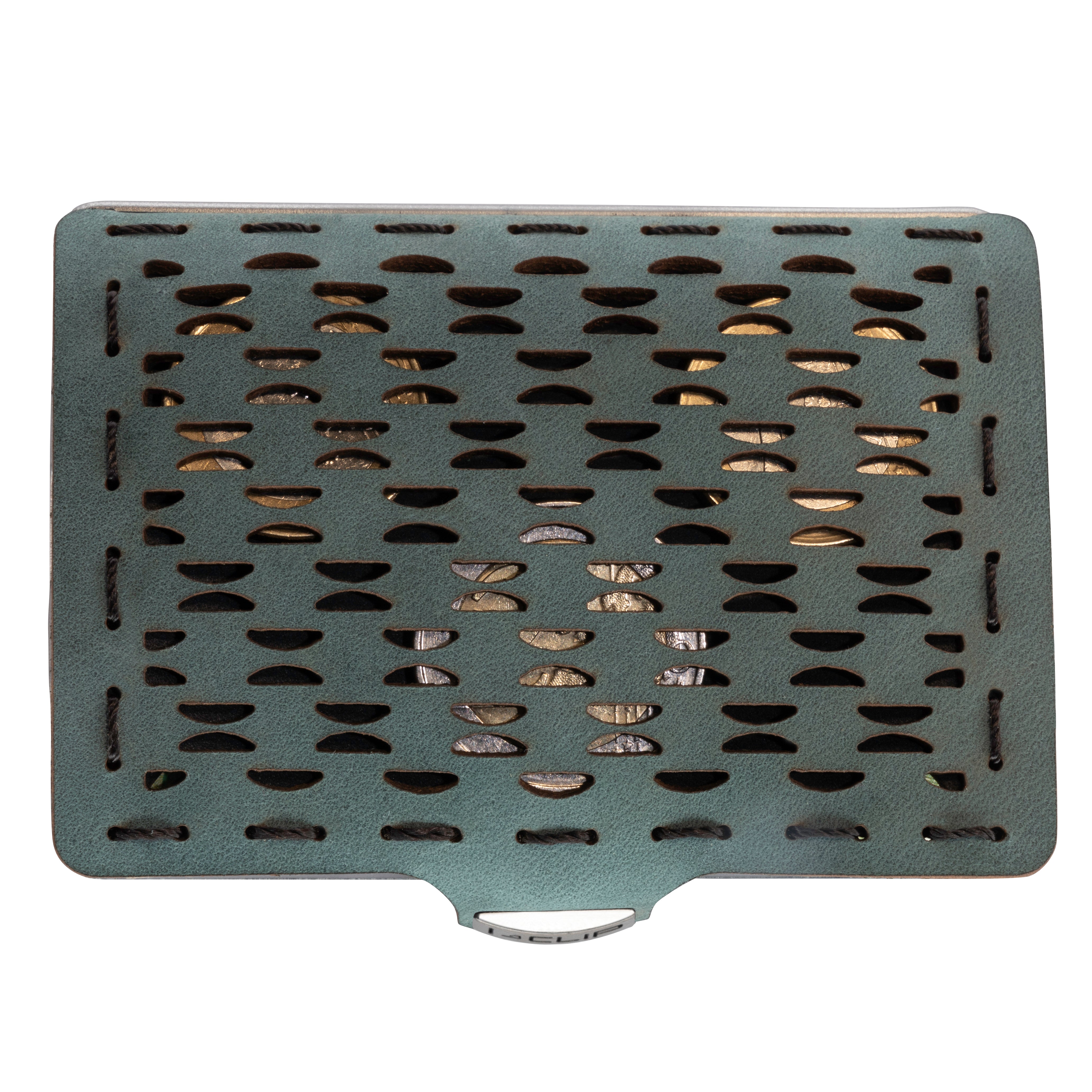 I-CLIP Original Silver with Coin Pouch Blue Lagoon