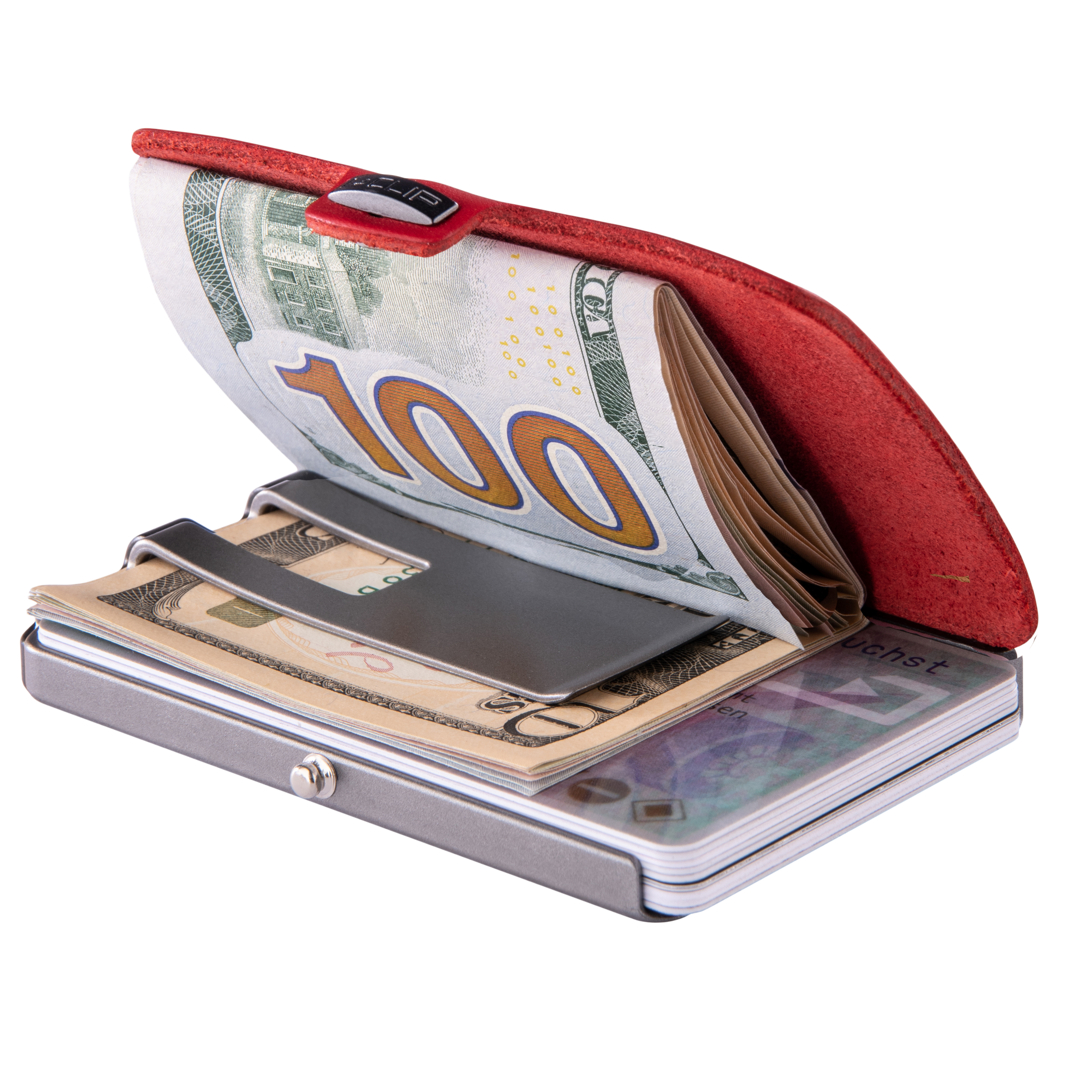 I-CLIP Steel Blasted Liberty Red