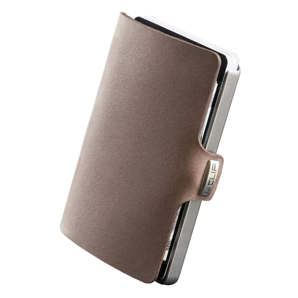 I-CLIP - Soft Touch Leather - Oak / Metallic Gray Frame