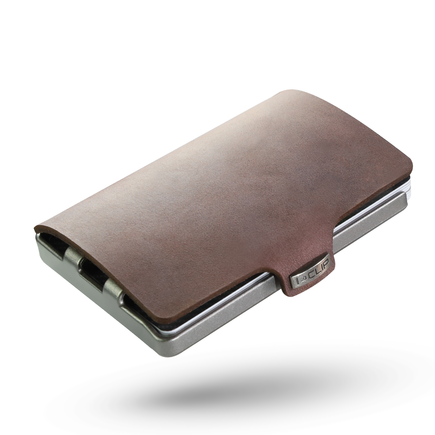 I-CLIP - Soft Touch Leather - Brown / Metallic Gray Frame – I-CLIP USA