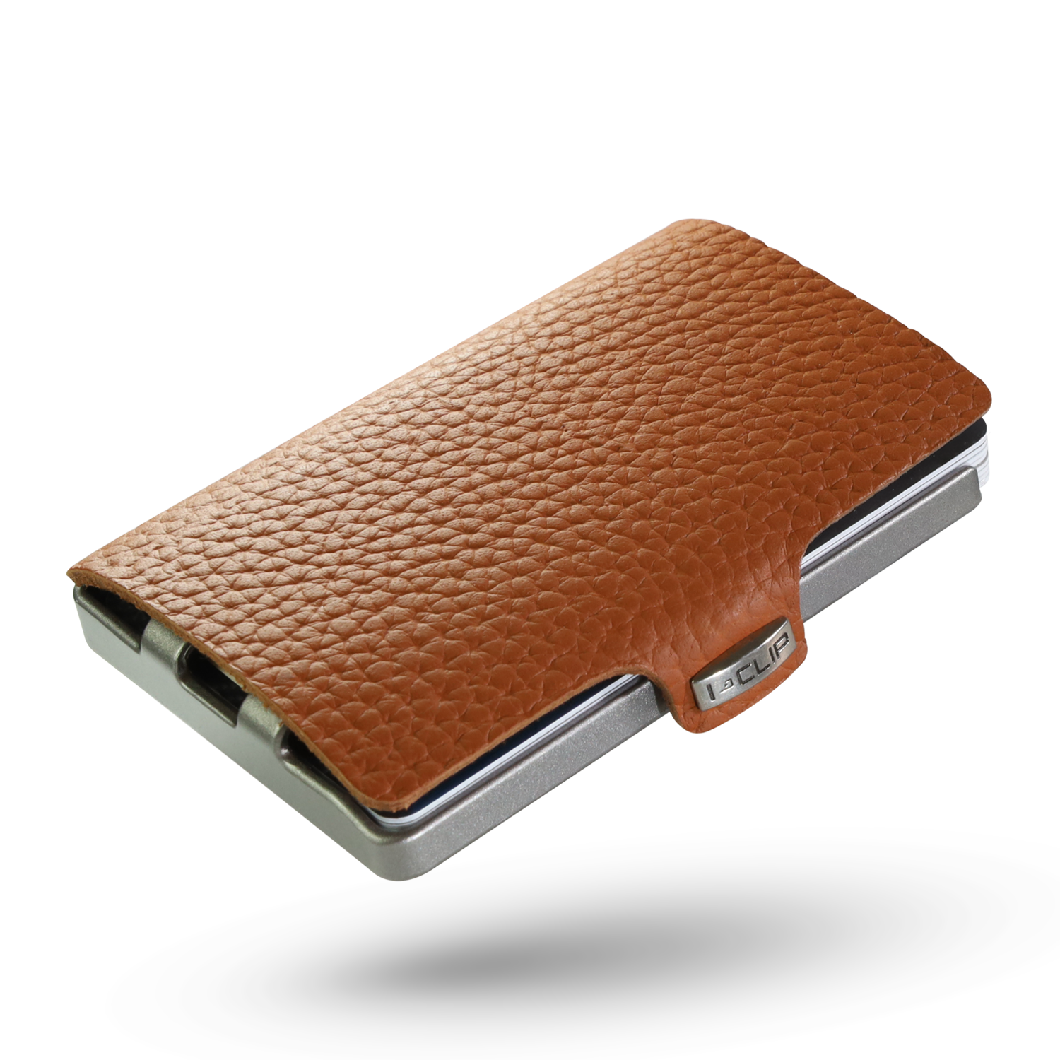 I-CLIP - Full Grain Leather - Nutshell / Metallic Gray Frame – I