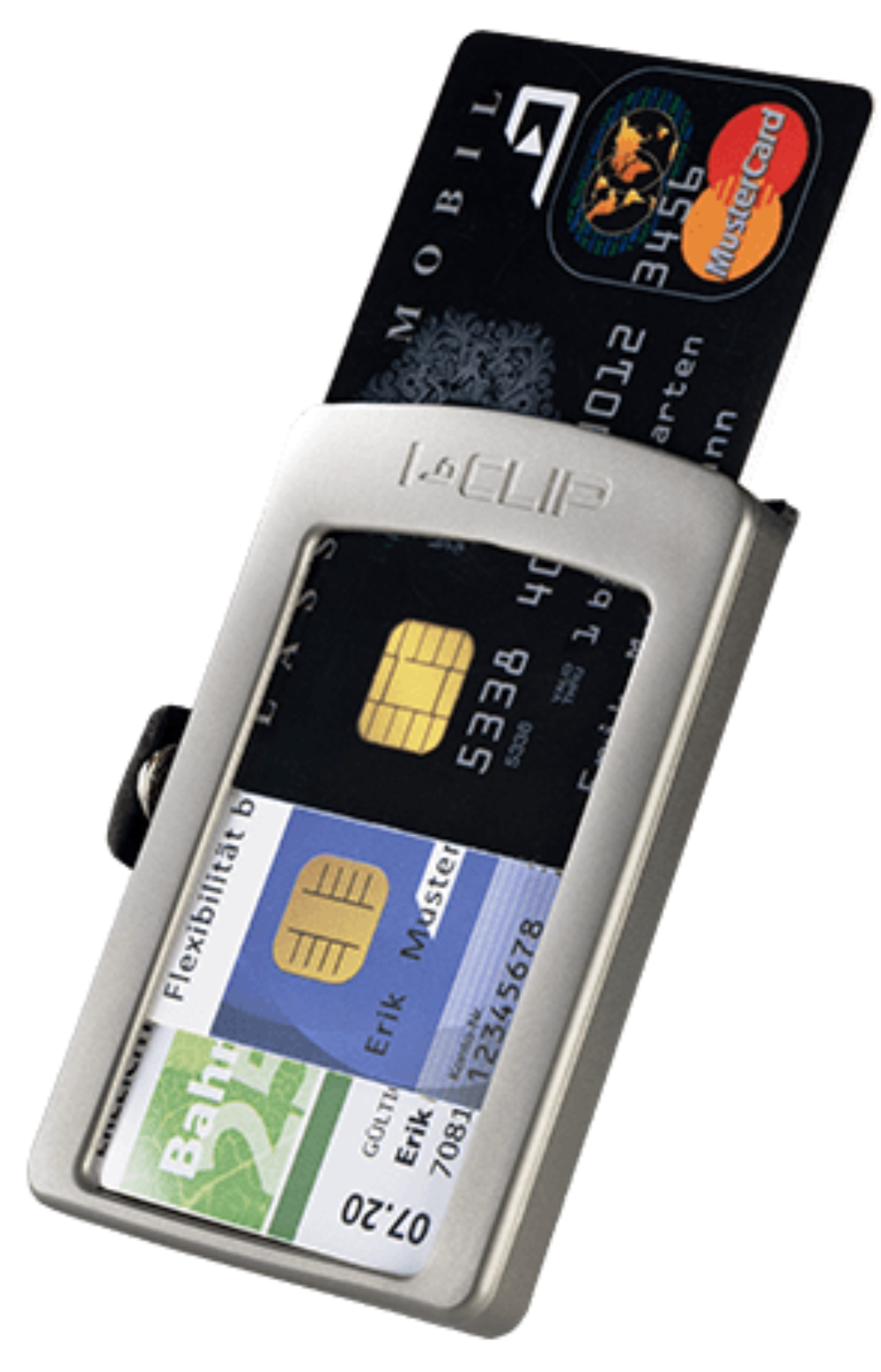 I-CLIP Titanium Blasted Pure Dark Blue