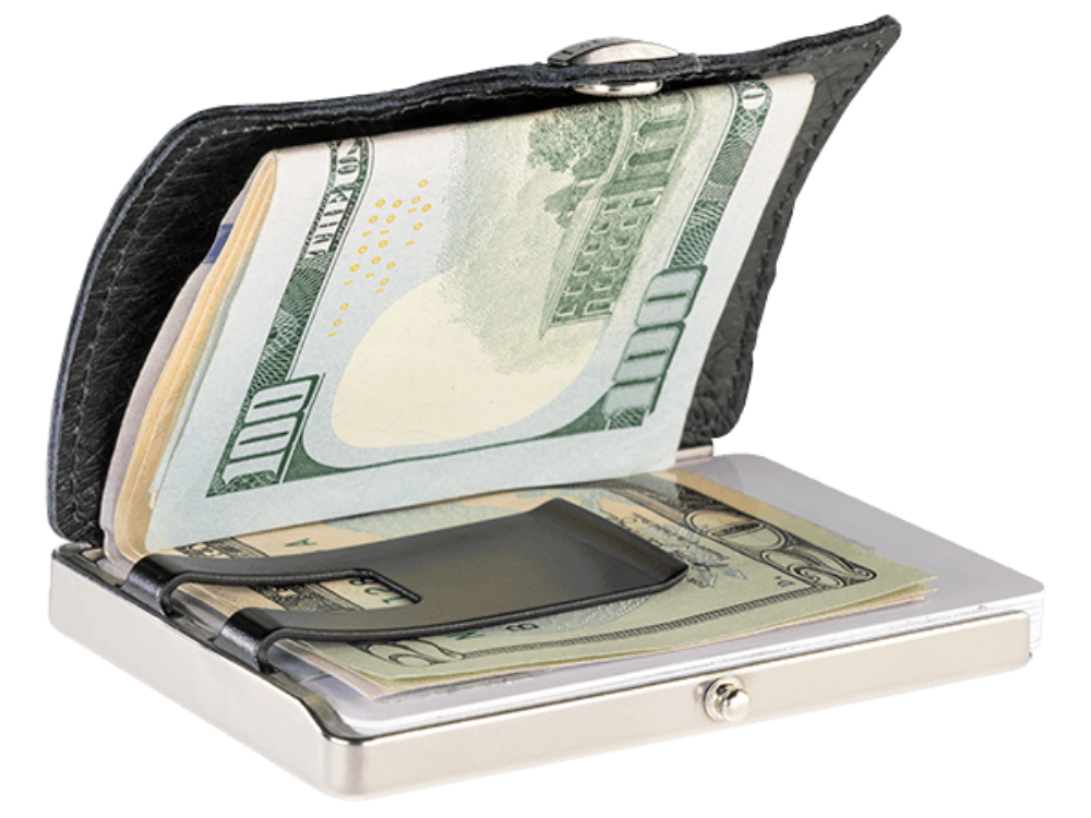 I-CLIP Titanium Polished Ostrich Black