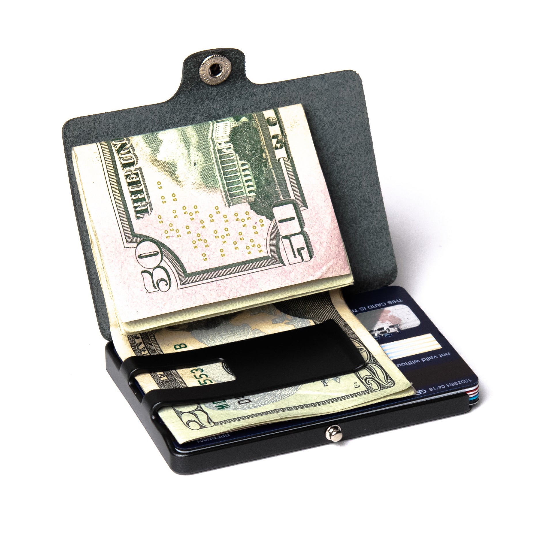 Soft Touch Leather - Slate / Gunmetal Black Frame - I-CLIP