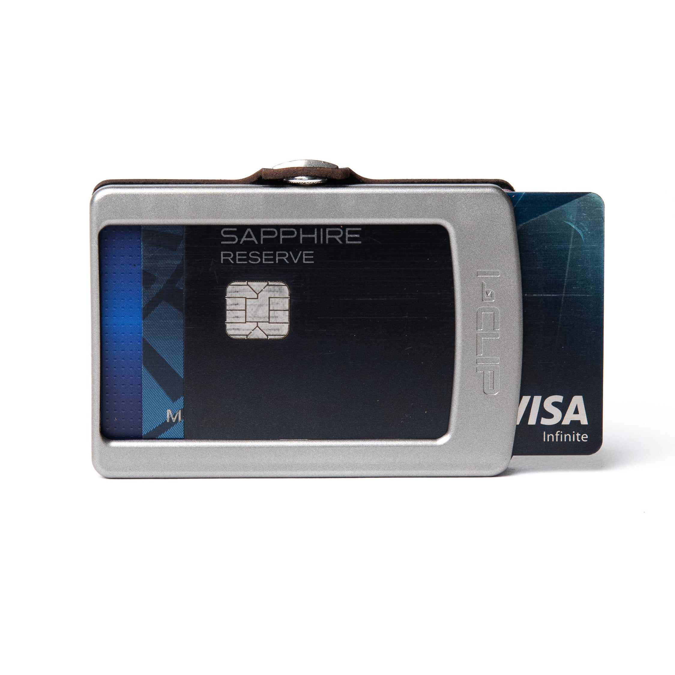 Soft Touch Leather - Black / Metallic Gray Frame - I-CLIP