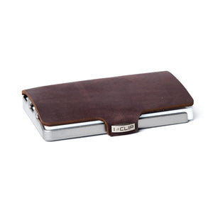 Soft Touch Leather - Brown / Metallic Gray Frame - I-CLIP 