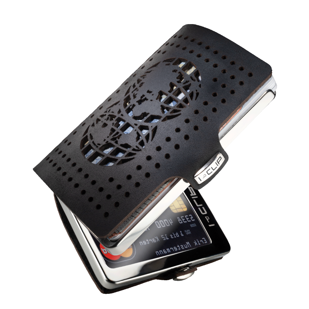 I-CLIP Steel Polished Double Globe Black