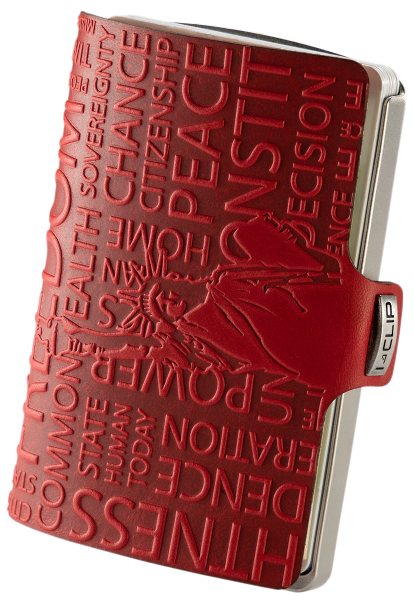 I-CLIP Steel Blasted Liberty Red