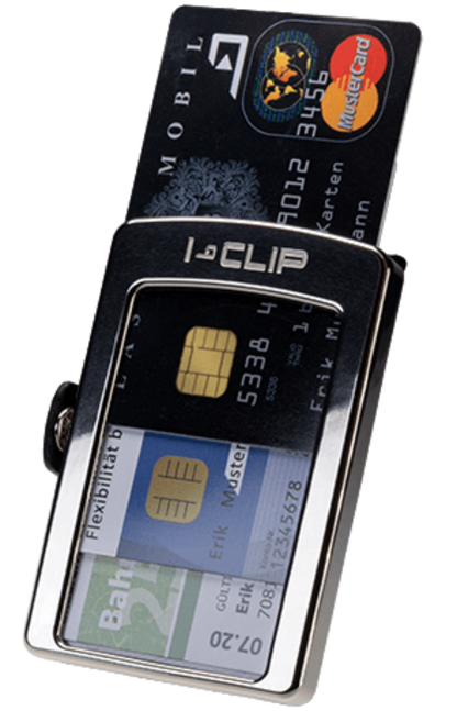 I-CLIP Titanium Polished RS Sleek Black/White