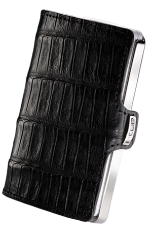 I-CLIP Titanium Polished Caiman Black