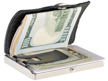 I-CLIP Titanium Polished Caiman Black