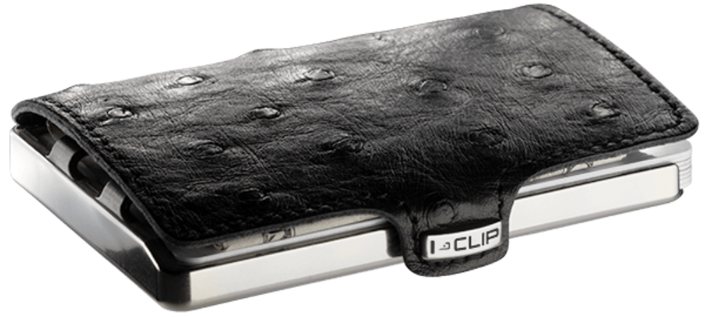 I-CLIP Titanium Polished Ostrich Black