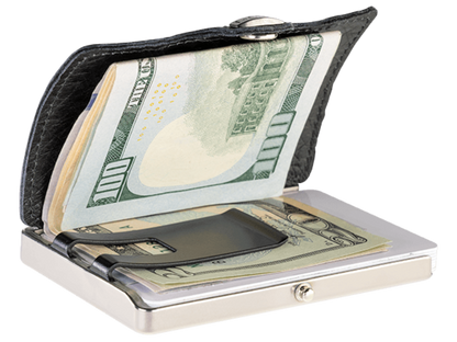 I-CLIP Titanium Polished Ostrich Black