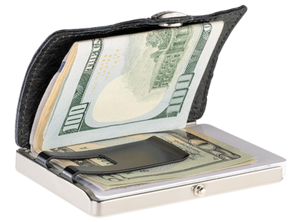 I-CLIP Titanium Polished Ostrich Shine Black