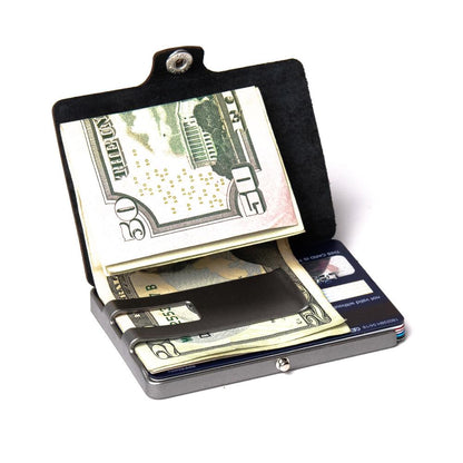 AdvantageR Leather - Black / Metallic Gray Frame - I-CLIP 