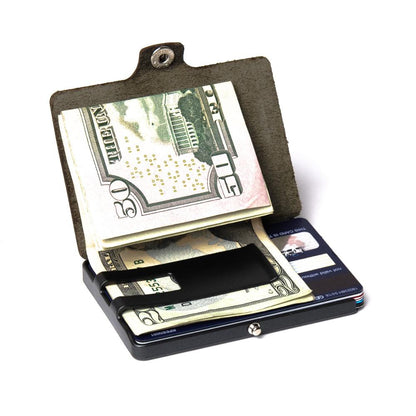 Soft Touch Leather - Olive / Gunmetal Black Frame - I-CLIP 