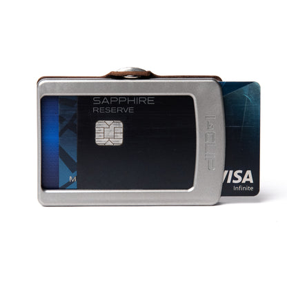 Soft Touch Leather - Brown / Metallic Gray Frame - I-CLIP 