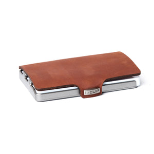 Soft Touch Leather - Oak / Metallic Gray Frame - I-CLIP 