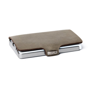 Soft Touch Leather - Olive / Metallic Gray Frame - I-CLIP 