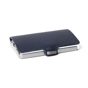 Full Grain Leather - Navy / Metallic Gray Frame - I-CLIP 