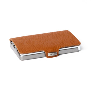 Full Grain Leather - Nutshell / Metallic Gray Frame - I-CLIP 